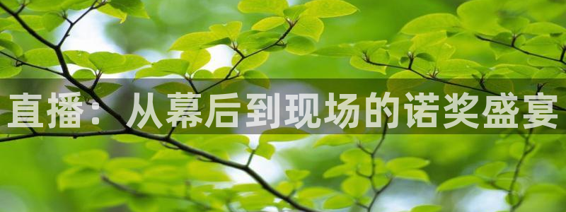 24小时直播吧：直播：从幕后到现场的诺奖盛宴